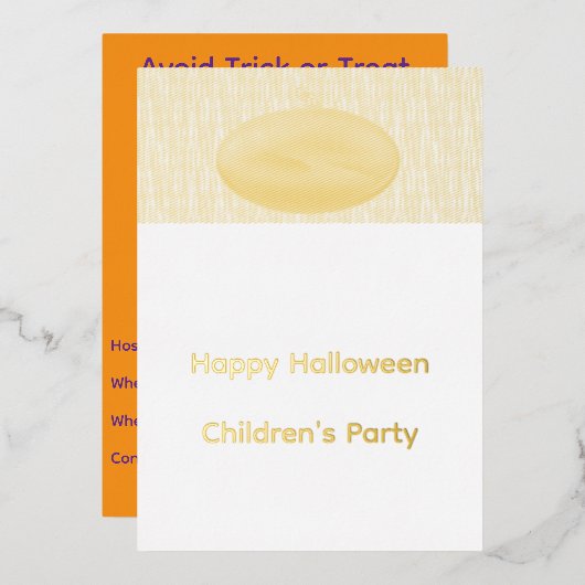 Pompoen Halloween Uitnodiging (Voorkant / Achterkant)