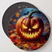 pompoen/Halloween/vleermuis spooky Ronde Button 6,0 Cm (Voorkant /achterkant)