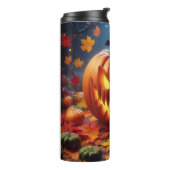 pompoen/Halloween/vleermuis spooky Thermosbeker (Gedraaid links)