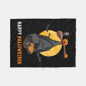 Pompoen Halloween Voor Vrouwen &Camp; Vleermuis Wo Fleece Deken (Voorkant (Horizontaal))