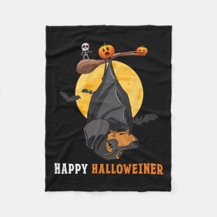 Pompoen Halloween Voor Vrouwen &Camp; Vleermuis Wo Fleece Deken