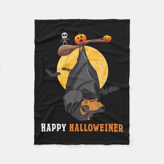 Pompoen Halloween Voor Vrouwen &Camp; Vleermuis Wo Fleece Deken (Voorkant)