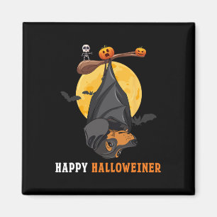 Pompoen Halloween Voor Vrouwen &Camp; Vleermuis Wo Magneet