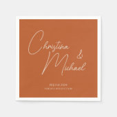 Pompoen · Handgeschreven Script Servet (Voorkant)