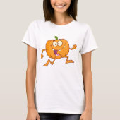 Pompoen hardlopen t-shirt (Voorkant)