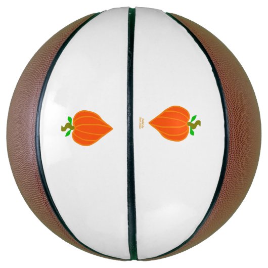 Pompoen Hart Basketbal (Verticaal)