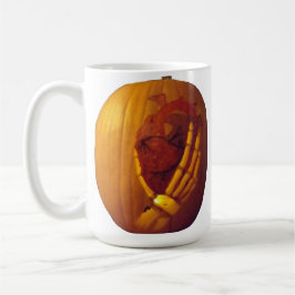 Pompoen, hart in de hand bierpul