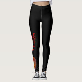 Pompoen, hart in de hand leggings