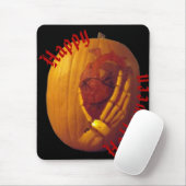 Pompoen, hart in de hand muismat (Met muis)