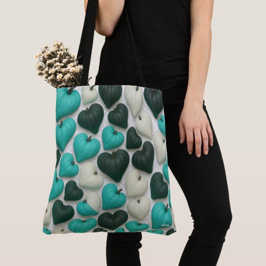 Pompoen Hart Tote Bag (Dichtbij)