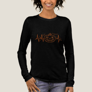 Pompoen Hartslag Halloween Shirt