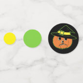 pompoen heks confetti (Achterkanten)