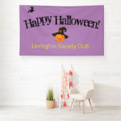Pompoen Heks Halloween Feest Banner (Insitu)