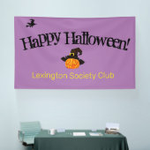 Pompoen Heks Halloween Feest Banner (Beurs)