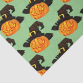 Pompoen Heks Halloween Tissue Papier (Detail)