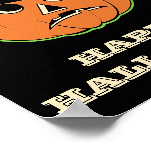  pompoen heks Poster (Hoek)