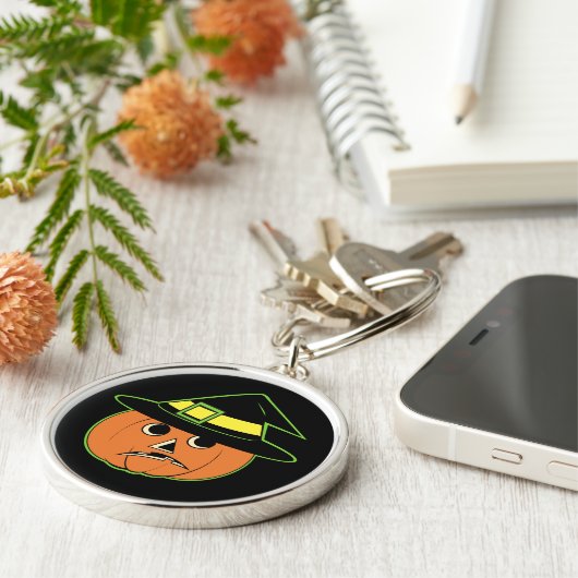  pompoen heks Sleutelhanger (Zijkant)