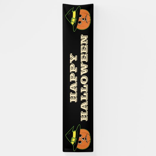  pompoen heks spandoek (Verticaal)