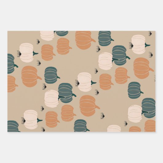 Pompoen Helloween Inpakpapier Vel (Voorkant 2)