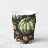 Pompoen Helloween inpakpapier vellen Papieren Bekers (Achterkant)