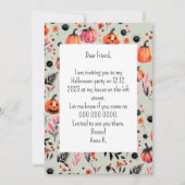 Pompoen Helloween uitnodiging (Voorkant)