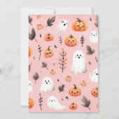 Pompoen Helloween uitnodiging (Achterkant)