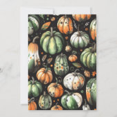 Pompoen Helloween uitnodiging (Achterkant)