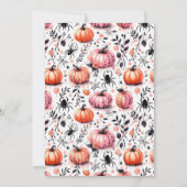 Pompoen Helloween uitnodiging (Achterkant)