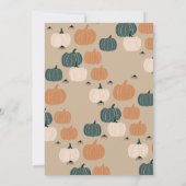 Pompoen Helloween uitnodiging (Achterkant)