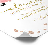 Pompoen Herfst Baby Shower Advies & Wensen Bord Poster (Hoek)