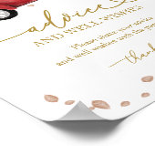 Pompoen Herfst Baby shower Advies & Wishes Sign Poster (Hoek)