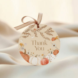 Pompoen Herfst Baby Shower Bedankt  Bedankjes Labels