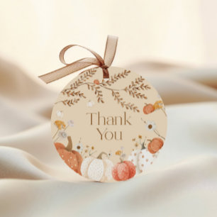 Pompoen Herfst Baby Shower Bedankt  Bedankjes Labels