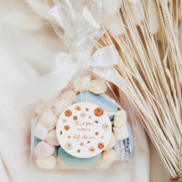 Pompoen Herfst Baby Shower bedankt Ronde Sticker
