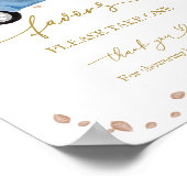 Pompoen Herfst Baby shower Favors Sign Poster (Hoek)