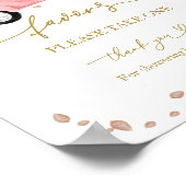 Pompoen Herfst Baby shower Favors Sign Poster (Hoek)