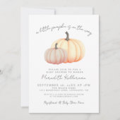 Pompoen Herfst Baby Shower Kaart (Voorkant)