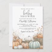 Pompoen Herfst Baby Shower Kaart (Voorkant)