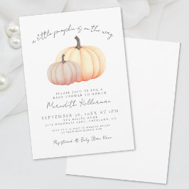 Pompoen Herfst Baby Shower Kaart