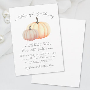 Pompoen Herfst Baby Shower Kaart
