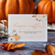 Pompoen Herfst Baby shower Luier Raffle