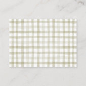 Pompoen Herfst Baby shower Luier Raffle Ticket Informatiekaartje (Achterkant)