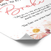 Pompoen Herfst Baby shower Mijn Water Broke Game Poster (Hoek)