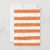 Pompoen Herfst Baby shower Oogst Dank u Bedankkaart (Achterkant)