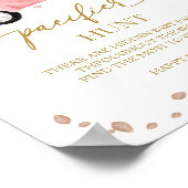 Pompoen Herfst Baby shower Pacifier Hunt Sign Poster (Hoek)