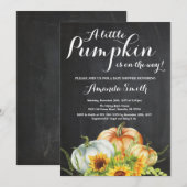Pompoen Herfst Baby Shower Uitnodiging (Voorkant / Achterkant)