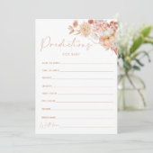 Pompoen Herfst Baby shower Voorspellingen Spel Kaa Kaart (Staand voorkant)