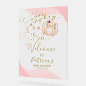 Pompoen Herfst Baby Shower Welkom Bord (Hoek)