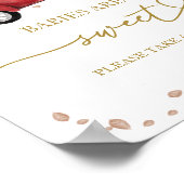 Pompoen Herfst Baby's zijn Sweet Sign Poster (Hoek)