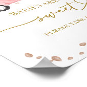 Pompoen Herfst Baby's zijn Sweet Sign Poster (Hoek)